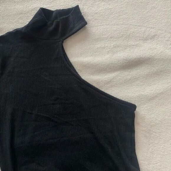 Garage One Shoulder Black Top Size Xs - Picture 5 of 7
